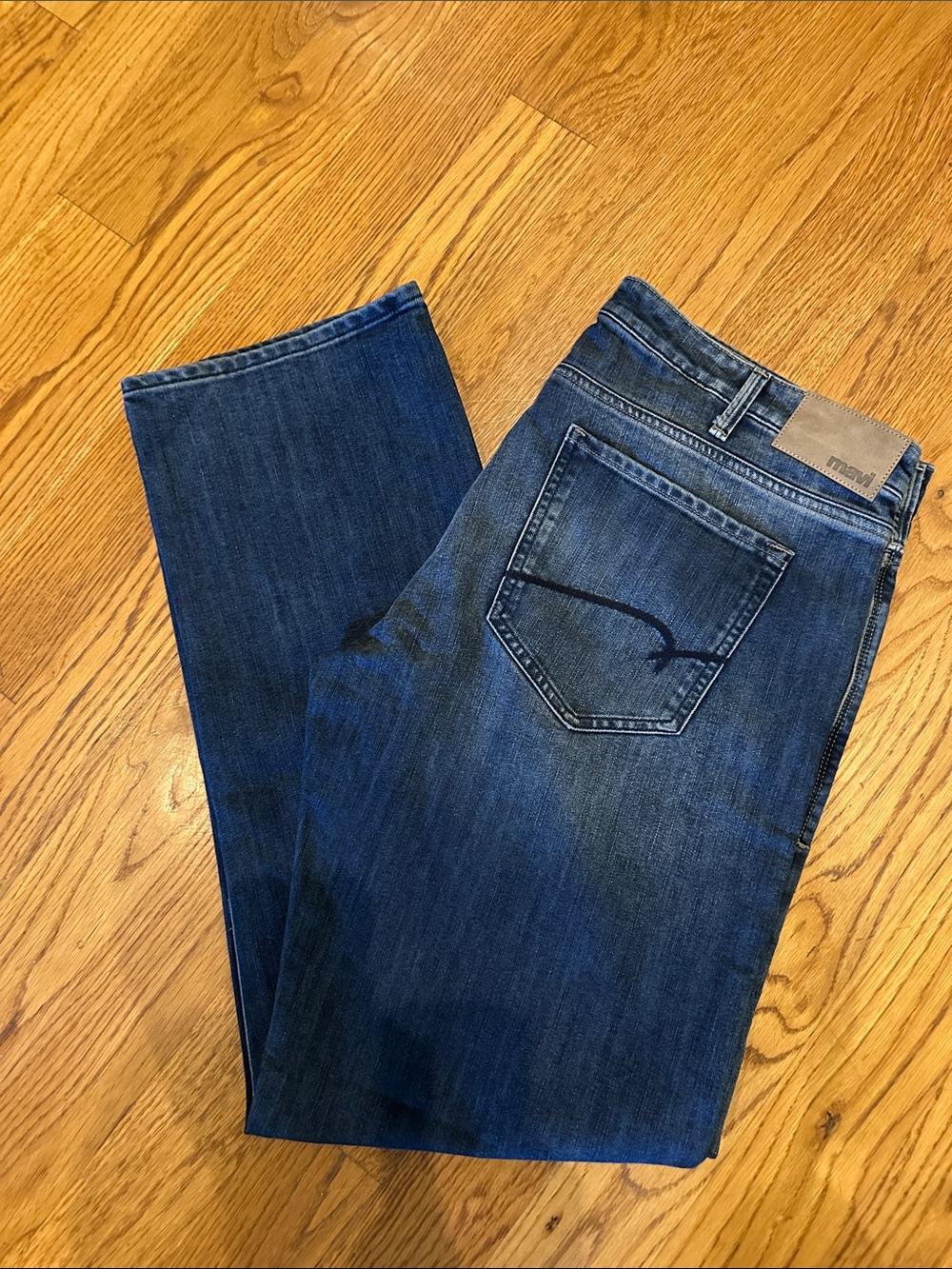 Mavi Men's Blue Straight Jeans